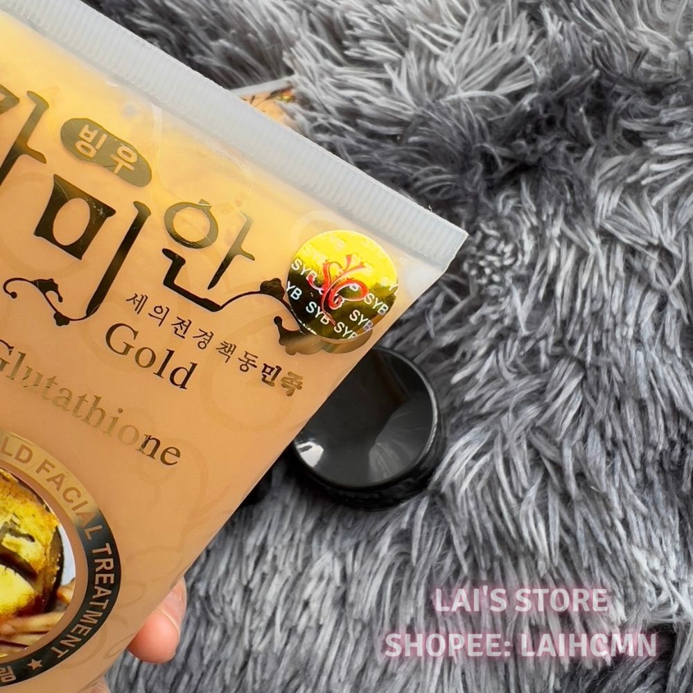 Gel Lột Mặt Nạ Vàng 24K Gold Mask L-Glutathione Hàn Quốc Lột Sạch Tế Bào Chết, Da Sáng Mịn Màng, Chống Lão Hóa - LAIHCM