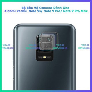 Bộ bảo vệ Camera cho Xiaomi Redmi Note 9S / Note 9 Pro / Note 9 Pro Max Kính Cường Lực CAMERA + Khung viền Nhôm CAMERA