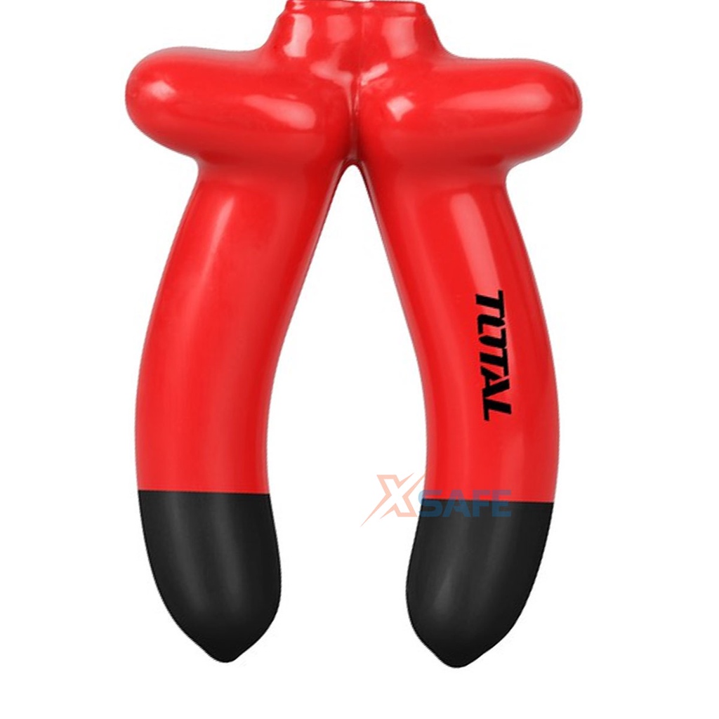 Kìm mỏ nhọn dài cách điện 1000V TOTAL THTIP381 8inch Kềm cách điện chất liệu thép CR-V siêu bền cứng cắt tuốt dây điện