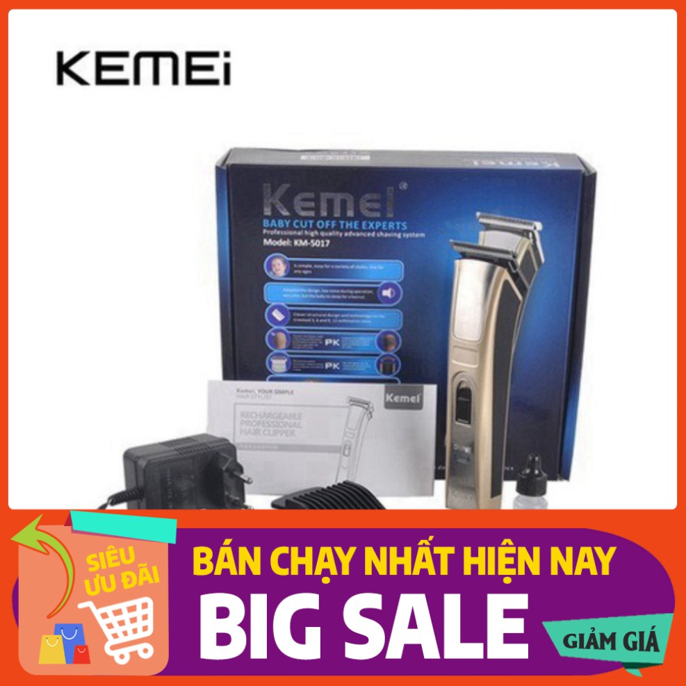 [FREE SHIP] 💥[BẢO HÀNH 1 NĂM]💥Tông Đơ Cắt Tóc, Tạo Viền KEMEI 5017 Gia Đình Tại Nhà💥SIÊU HOT💥