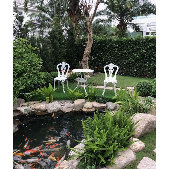 Bộ bàn ghế nhôm đúc 2 ghế 1 bàn