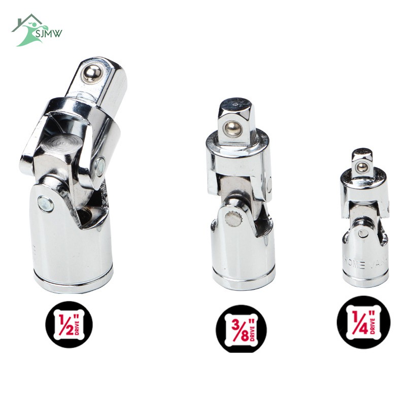 SJMW Universal Joint Socket Ratchet Wrench Adapter 1/4 3/8 1/2 Inch Extension Bar Steel Adapter | BigBuy360 - bigbuy360.vn
