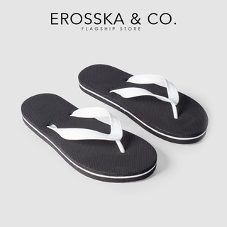 Dép đi biển xỏ ngón in hoạ tiết dễ thương thời trang Erosska màu đen - DK015