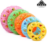 Phao Bơi Bơm Hơi Dày Dặn Hình Vỏ Sò In Chữ ABC Dễ Thương Cho Bé