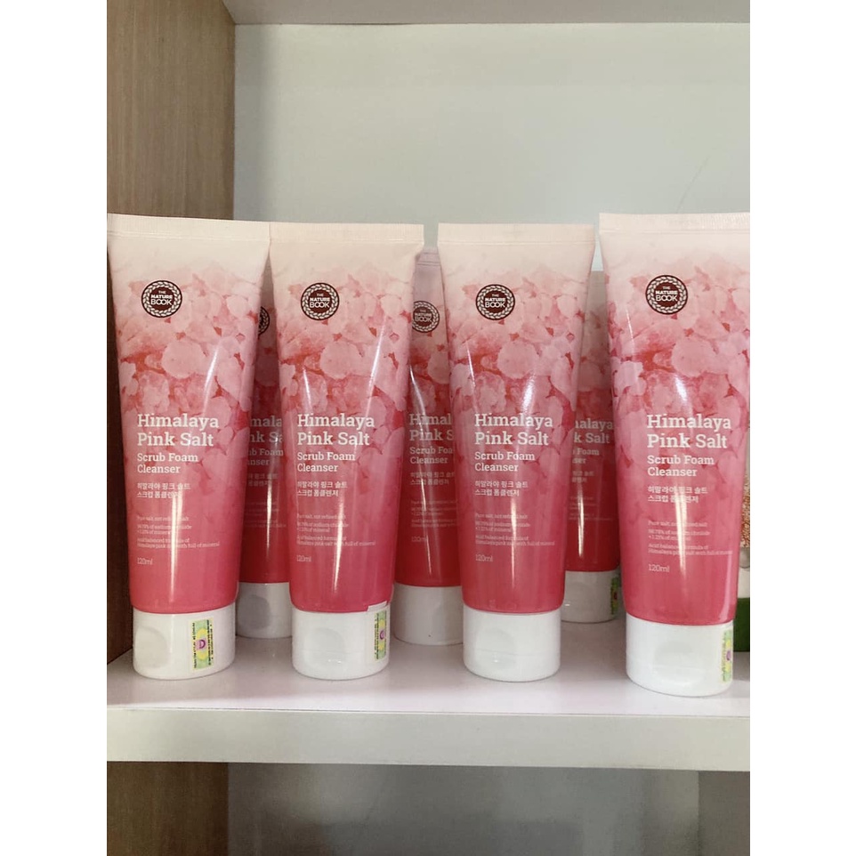 Sữa rửa mặt cho da mụn,da dầu chiết xuất muối hồng himalaya The Nature Book 120g | BigBuy360 - bigbuy360.vn