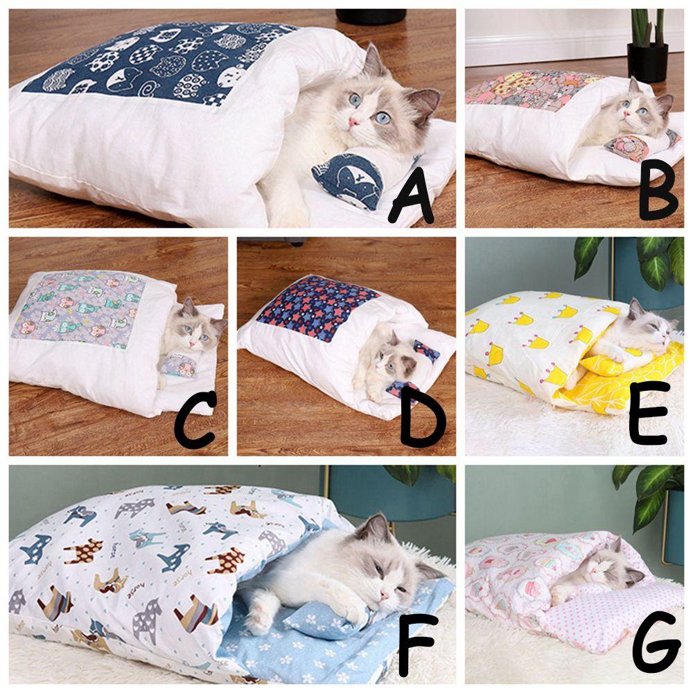 Giường Ngủ Ấm Áp Mùa Đông Cho Thú Cưng Cỡ Nhỏ / Vừa / Nhỏ Phong Cách Nhật Bản