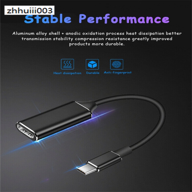 Đầu Chuyển Đổi Giắc Cắm Usb 3.1 Type C Sang Hdmi 4k Type C Hdmi-Compatible Cho Macbook Huawei