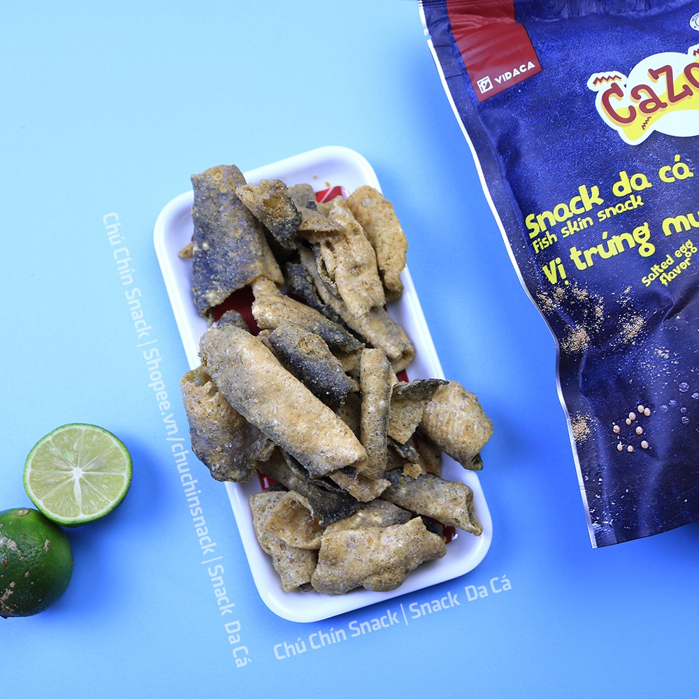 SNACK DA CÁ VỊ TRỨNG MUỐI SIÊU GIÒN NHAI RỘP RỘP