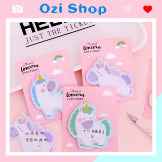 Giấy Note hình Unicorn xinh xắn (ngẫu nhiên mẫu)