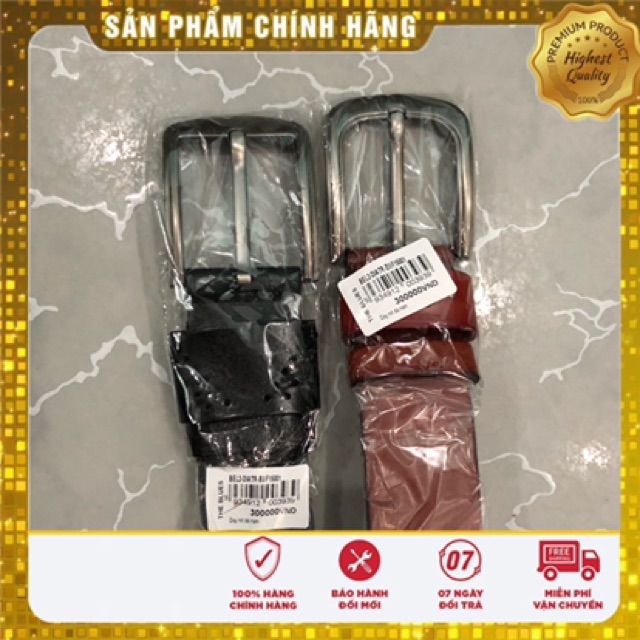 Thắt lưng da nam hàng hiệu The Blues (Màu đen)