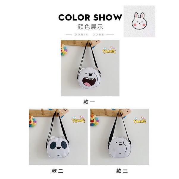 Túi mini đeo chéo WE BARE BEAR chúng tôi là gấu siêu cute