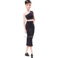 [Mã LIFEXANH03 giảm 10% đơn 500K] Head búp bê Barbie Looks 2021 chính hãng mới, chân đế, Set váy đồ giày Barbie