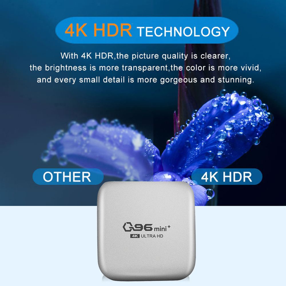 TV Box Q96 Mini Plus Android 10.1 4K H.265 2022 8GB+128GB 2.4G WIFI S905L lõi tứ tiện dụng