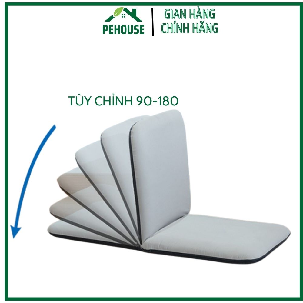 Ghế tựa lưng ngồi bệt thư giãn tùy chỉnh độ ngả theo tư thế ngồi , Ghế lười kiểu Tatami êm ái