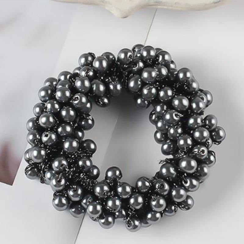 Dây Cột Tóc Co Giãn Đính Hạt Ngọc Trai Dễ Thương