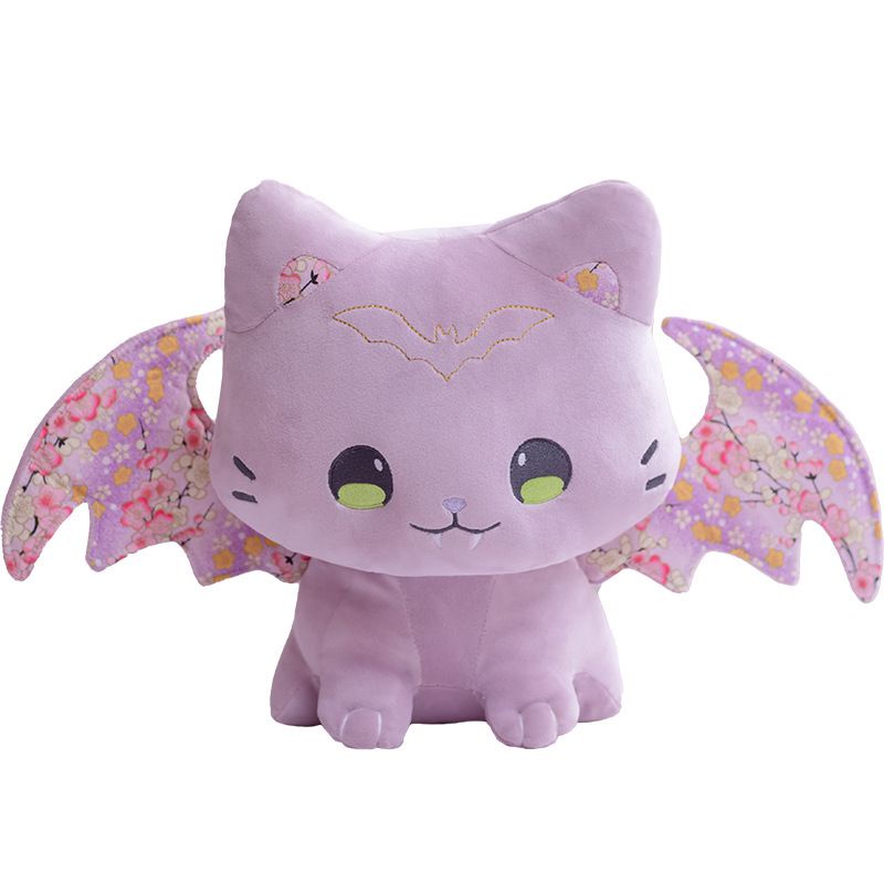 30/40cm Halloween Bat Cat Toy Cartoon Cute Pink Cherry Blossoms Turn Into Plush Toys