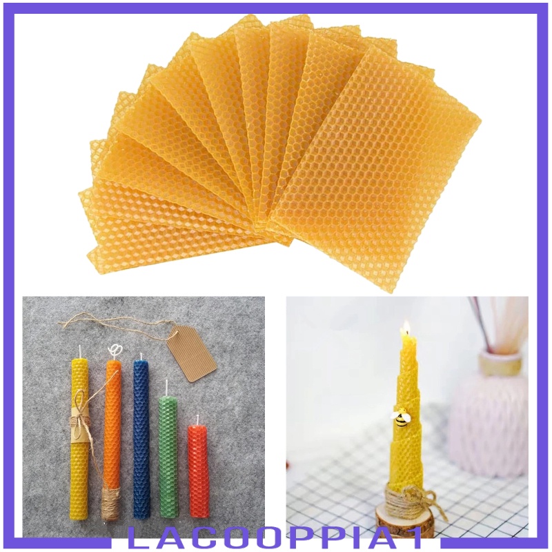 Set 10 Tấm Sáp Ong Tổ Ong Dùng Trong Nuôi Ong