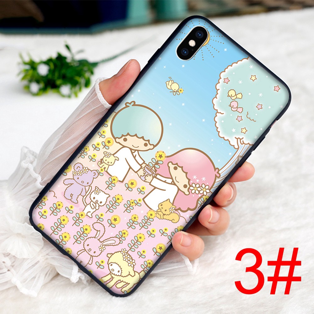 Ốp điện thoại mềm họa tiết Little Twin Stars cho iPhone 12 11 Mini X XS XR Pro Max