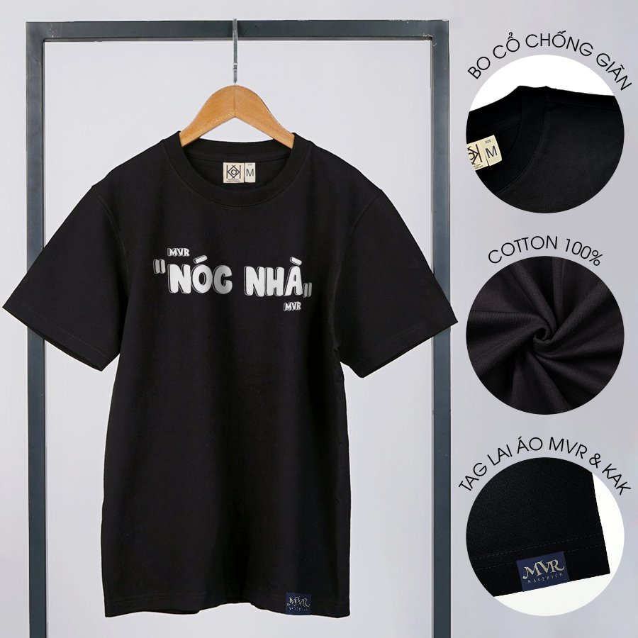 Áo thun nam phông nữ typo nóc nhà unisex phong cách big size tay lỡ localbrand MVR BB4324