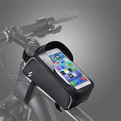 Hộp Túi Treo Khung Gắn Sườn Trước Xe Đạp Có Giá Đỡ Đựng Điện Thoại Màn Hình Cảm Ứng Chống Thấm Nước