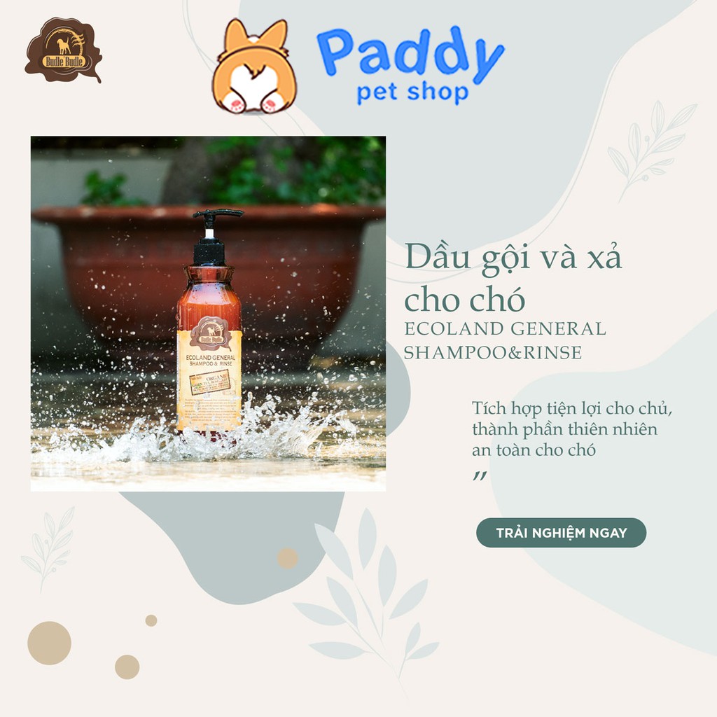 Sữa Tắm Hữu Cơ Cho Mọi Loại Chó Budle Ecoland General 500ml
