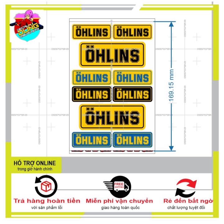 LOGO STICKER MINI DÁN XE MÁY L 05 - DUNG DECAL