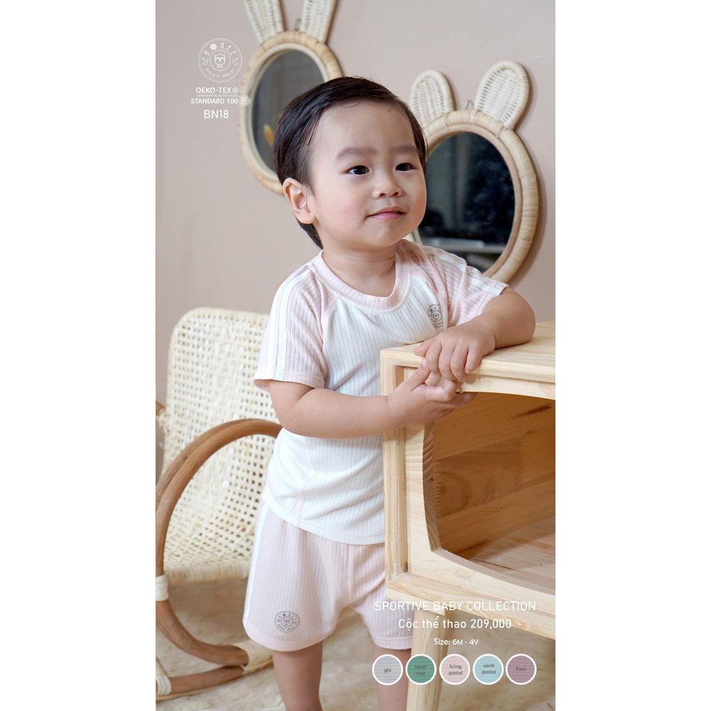 Bộ cộc tay thể thao HRNEE vải sợi sồi MODAL