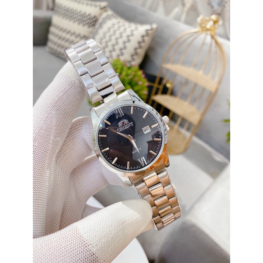 Đồng hồ nam sang trọng Orient dây thép không gỉ , kim trôi , máy pin , đồng hồ thời trang | BigBuy360 - bigbuy360.vn