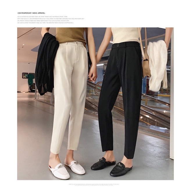 Quần baggy cạp chun 4 màu