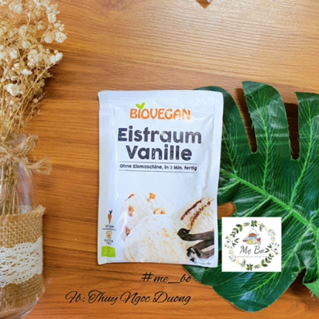 [BIOVEGAN] BỘT LÀM KEM SOCOLA/ VANILLA HỮU CƠ BIOVEGAN