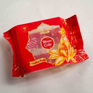 Khay - túi bánh trung thu mẫu Hoa sen đỏ dành cho bánh truyền thống 250-300g 100 sét