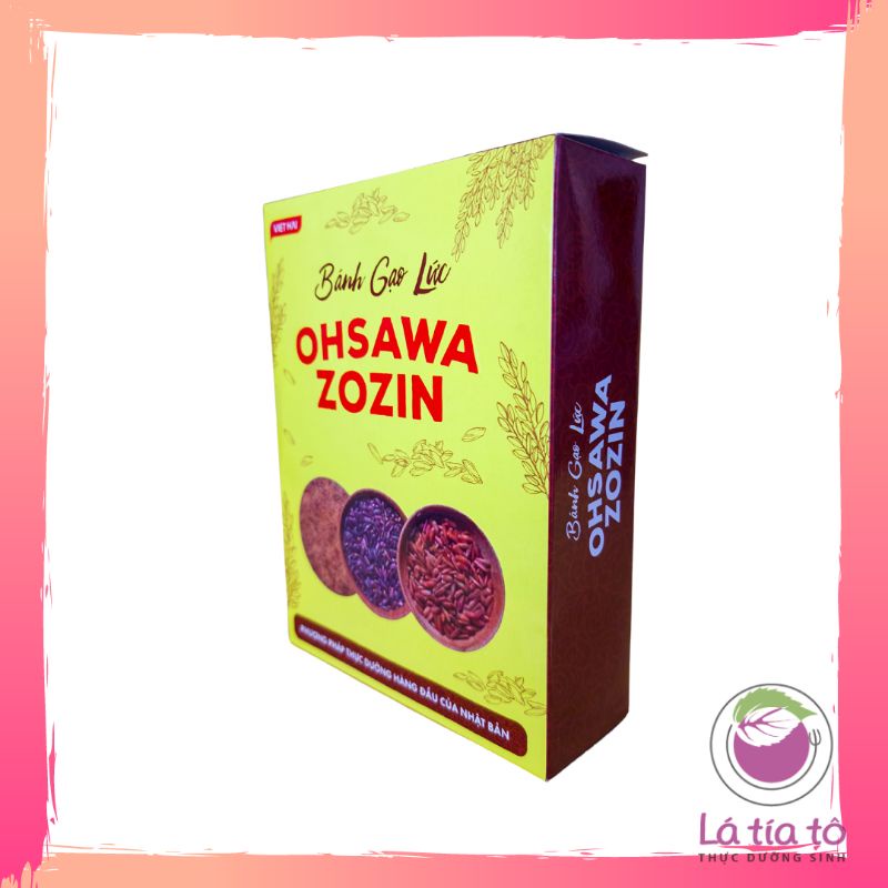 BÁNH GẠO LỨT ĂN KIÊNG GIẢM CÂN OHSAWA ZOZIN - LÁ TÍA TÔ