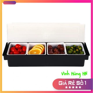Khay nhựa đựng topping, thạch