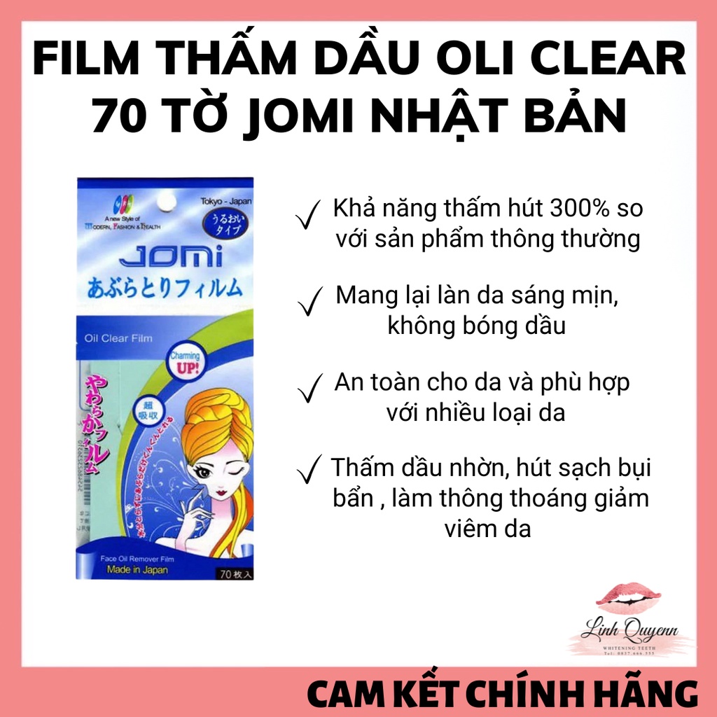 Film/Phim Thấm Dầu Jomi Oil Clear Film Nhật Bản - 70 Tờ