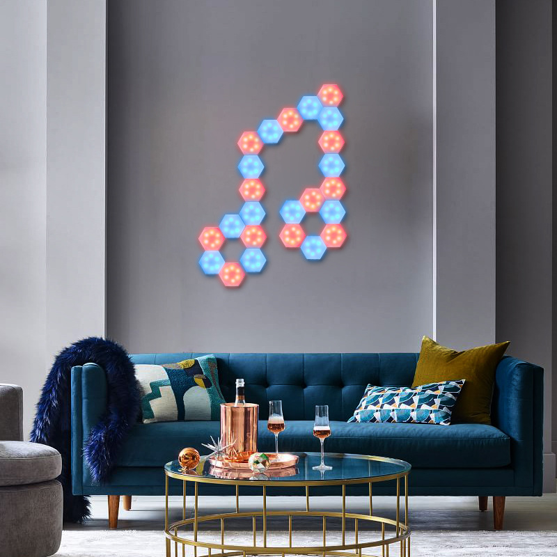 Đèn Led Hình Lục Giác Gắn Tường Trang Trí