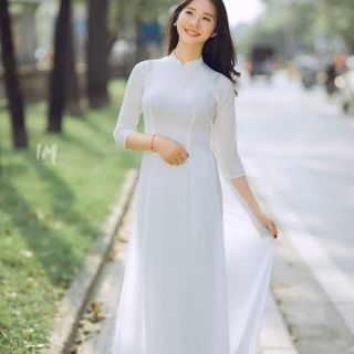Áo trắng trơn 4tà