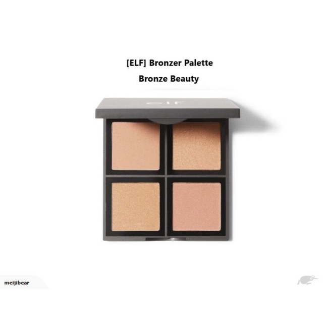 Bảng tạo khối 4 ô Bronzer Elf e.l.f Bronzer Palette màu Bronzed Beauty
