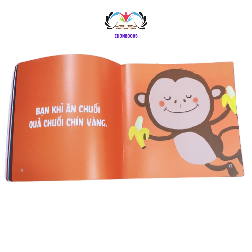 Sách Ehon cho bé 0 - 3 tuổi - Ehon nhật bản Bạn Ăn Gì Vậy wabooks