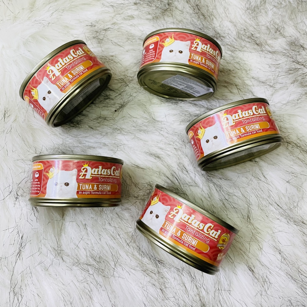 Pate AATas lon cho mèo 80g| Pate mèo lon Aatas Cat nhập khẩu Thái Lan