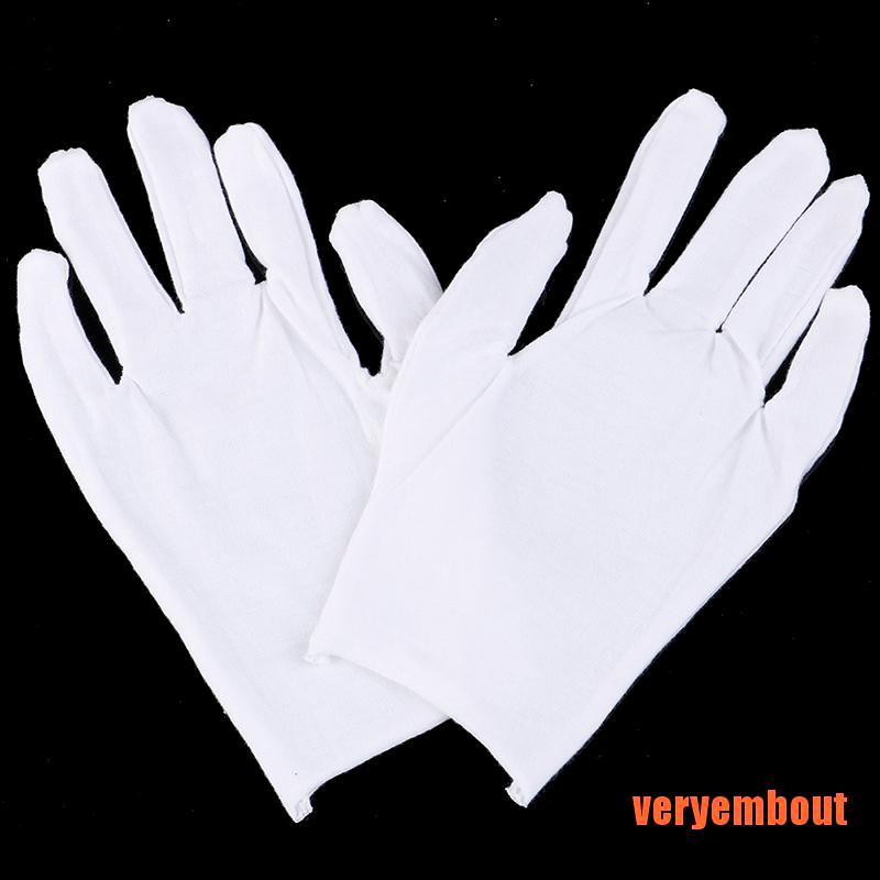 Bộ 6 Đôi Găng Tay cotton Mềm Mại Màu Bạc Thời Trang