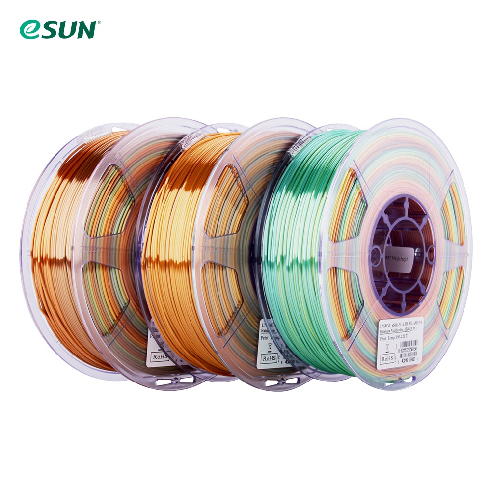 Nhựa in 3D ESUN eSilk PLA filament Rainbow Multicolor - 1.75mm - 1kg