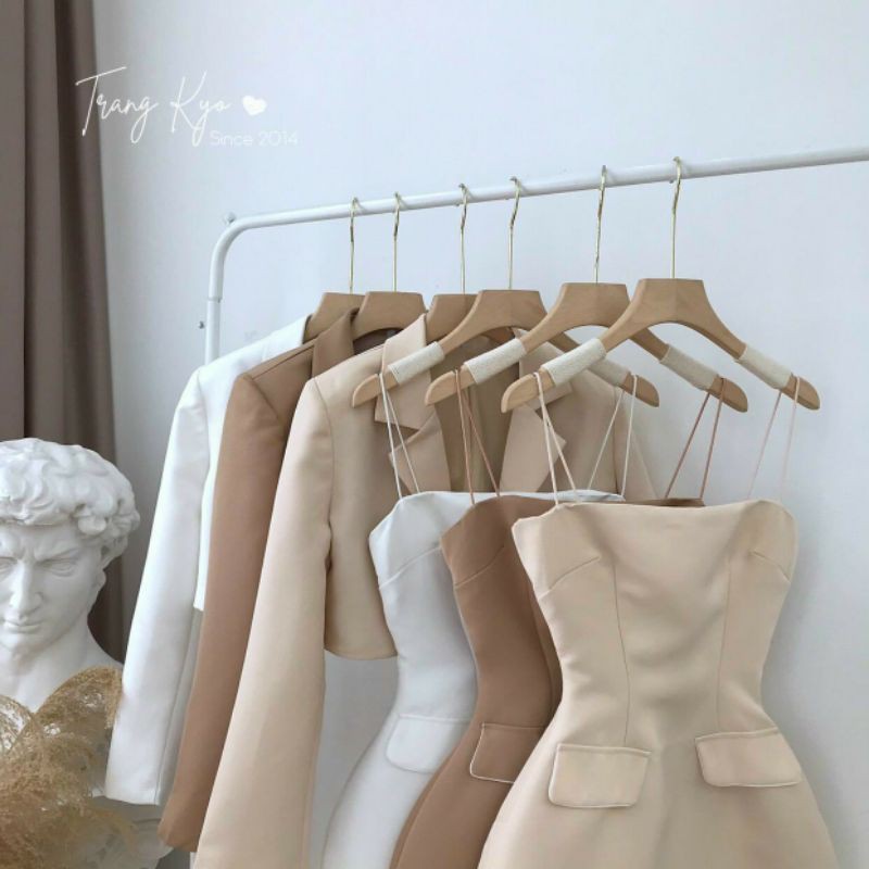 SET ĐẦM DÂY ÁO VEST