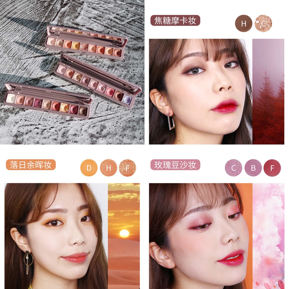 Bảng màu mắt chín màu