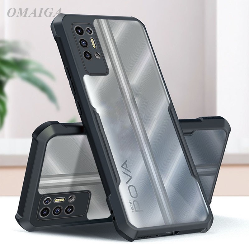 Ốp Điện Thoại Trong Suốt Có Túi Khí Chống Sốc Cho Tecno Pova 2 / Pova
