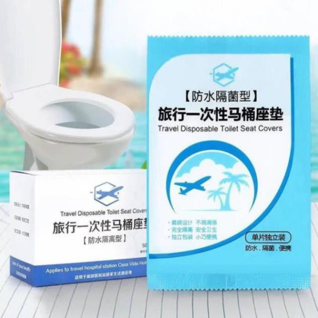 Miếng giấy lót bồn cầu toilet dùng 1 lần vệ sinh (1 miếng)