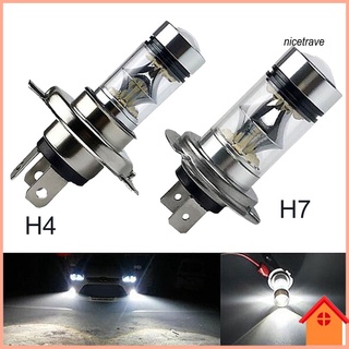 Đèn LED sương mù ban ngày siêu sáng H4 H7 20SMD 100W cho xe hơi