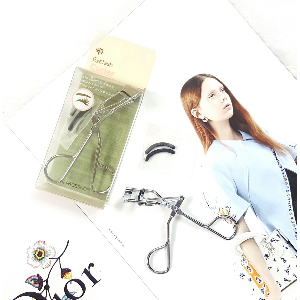 Kẹp bấm mi The Face Shop TFS Eyelash Curler Không Rụng Mi, Cho Đôi Mắt Sáng Long Lanh