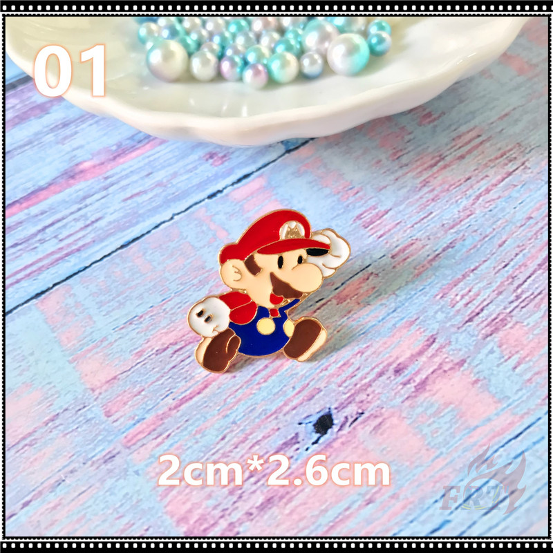 Huy hiệu cài áo NINTENDO in hình các nhân vật trong Super Mario