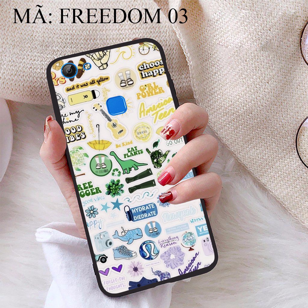 Ốp lưng Vivo V7 viền dẻo TPU BST Phong Cách Freedom