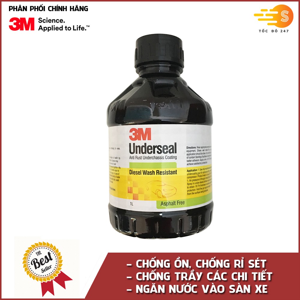 Dung dịch phủ gầm chống ồn 3M Underseal 1Lít PG1L